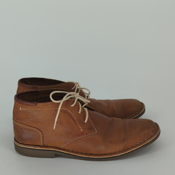 Men's Steve Madden High Top Leather Chukkas Boots Brown 9.5 casual classic - Picture 8 of 13